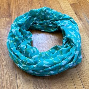 World Market Lightweight Bird Print Infinity Scarf